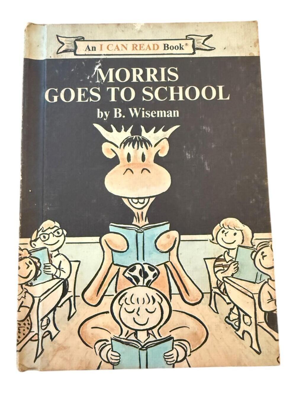 VTG 1970 Morris Goes To School by Bernard Wiseman Hardcover Weekly Reader Book